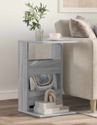 vidaXL Странична маса Сив Сонома 40 x 35 x 605 см Инженерна дървесина