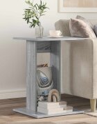 vidaXL Странична маса Сив Сонома 45 x 40 x 625 см Инженерна дървесина