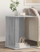 vidaXL Странична маса Сив Сонома 45 x 40 x 625 см Инженерна дървесина