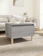 vidaXL Странична маса сив сонома 50x46x35 см инженерно дърво