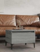 vidaXL Странична маса сив сонома 50x46x35 см инженерно дърво