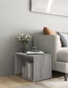vidaXL Странична маса сив сонома 59x36x38 см инженерно дърво