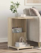 vidaXL Странична маса Сонома дъб 40 x 35 x 60 см Инженерна дървесина