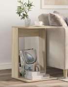 vidaXL Странична маса Сонома дъб 40 x 38 x 625 см Инженерна дървесина