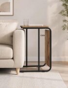 vidaXL Странична маса Старо дърво 40 x 31 x 55 см Инженерна дървесина
