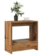 vidaXL Странична маса Старо дърво 50x26x50 cm Инженерна дървесина