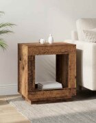 vidaXL Странична маса Старо дърво 60 x 40 x 65 см Инженерна дървесина