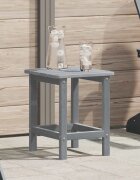 vidaXL Странична маса Светлосиво 38 x 38 x 46 см Полиетилен