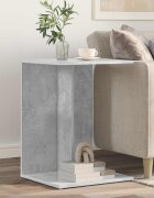 vidaXL Странична маса Циментено сиво 45 x 40 x 625 см