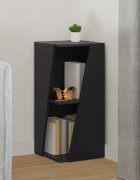 vidaXL Странична рафт 33 x 32 x 705 см Инженерна дървесина Черно
