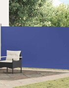 vidaXL Странична тента за вътрешен двор/тераса 160x300 см синя