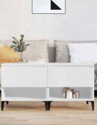 vidaXL Странични маси 2 бр бели 50x46x50 см инженерно дърво