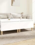 vidaXL Странични маси 2 бр бял гланц 50x46x35 см инженерно дърво