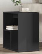 vidaXL Странични маси 2 бр черни 50x30x50 см инженерно дърво