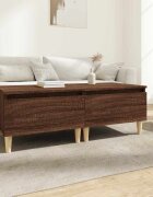 vidaXL Странични маси 2 бр Кафяв дъб 50x46x35 см инженерно дърво
