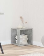 vidaXL Странични маси 33 x 33 x 34 cm Engineered Wood Бетонно сиво
