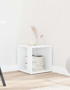 vidaXL Странични маси 33 x 33 x 34 cm Engineered wood Бяло
