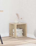 vidaXL Странични маси 33 x 33 x 34 cm Engineered wood Дъб сонома