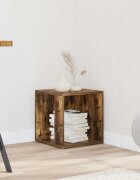 vidaXL Странични маси 33 x 33 x 34 cm Engineered Wood Опушен дъб