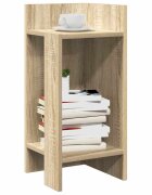 vidaXL Странични маси с рафт 2 бр дъб сонома 255x27x60 см