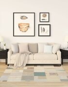 vidaXL Странични масички 2 бр Черен 50x50x49 см борово дърво масив