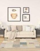 vidaXL Странични масички 2 бр сиви 50x50x49 см борово дърво масив