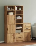 vidaXL Странични шкафове 5 бр. ODDA 40x24x79 cm борово дърво масив