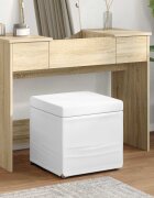 vidaXL Стук Бяло 41 x 41 x 40 см Искусствена и инженерна дървесина
