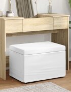 vidaXL Стук Бяло 61 x 41 x 40 см Искусствена и инженерна дървесина