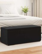 vidaXL Стук Черно 101 x 41 x 40 см Кадифе и инженерна дървесина