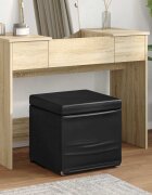vidaXL Стук Черно 41 x 41 x 40 см Искусствена и инженерна дървесина