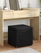 vidaXL Стук Черно 41 x 41 x 40 см Текстил и конструирано дърво