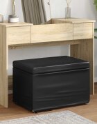 vidaXL Стук Черно 61 x 41 x 40 см Искусствена и инженерна дървесина