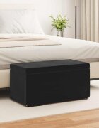 vidaXL Стук Черно 81 x 41 x 40 cm Кадифе и инженерна дървесина