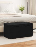 vidaXL Стук Черно 81 x 41 x 40 cm Текстил и конструирано дърво