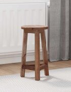 vidaXL Стук Естествен 28 x 28 x 50 см Махагоново дърво