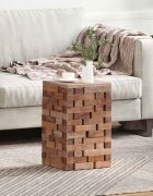 vidaXL Стук Естествен 29 x 29 x 48 см Масивна регенерирана дървесина