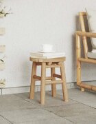 vidaXL Стук Натурален бамбук 30 x 30 x 36 см бамбук