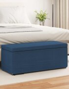 vidaXL Стук Синьо 101 x 41 x 40 см Текстил и конструирано дърво