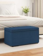 vidaXL Стук Синьо 81 x 41 x 40 cm Текстил и конструирано дърво