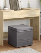 vidaXL Стук Сив 41 x 41 x 40 см Искусствена и инженерна дървесина