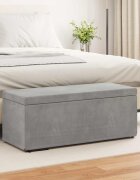 vidaXL Стук Светлосиво 101 x 41 x 40 см Кадифе и инженерна дървесина