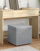 vidaXL Стук Светлосиво 41 x 41 x 40 см Текстил и конструирано дърво