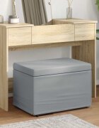 vidaXL Стук Светлосиво 61 x 41 x 40 см Текстил и конструирано дърво