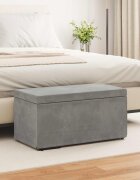 vidaXL Стук Светлосиво 81 x 41 x 40 cm Кадифе и инженерна дървесина
