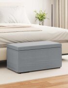 vidaXL Стук Светлосиво 81 x 41 x 40 cm Текстил и конструирано дърво
