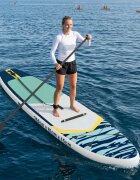 vidaXL SUP дъска с място 2 в 1 APEX 366 x 81 x 15 см Синьо