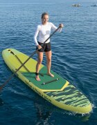 vidaXL SUP дъска с седалка 2 в 1 POSEIDON 335 x 76 x 15 см Зелено