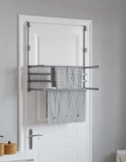 vidaXL Сушилник за балкон 89x25x(60-95) см алуминий