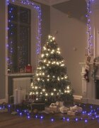 vidaXL Светещ стринг с 400 сини LED 40 м 8 светлинни ефекта